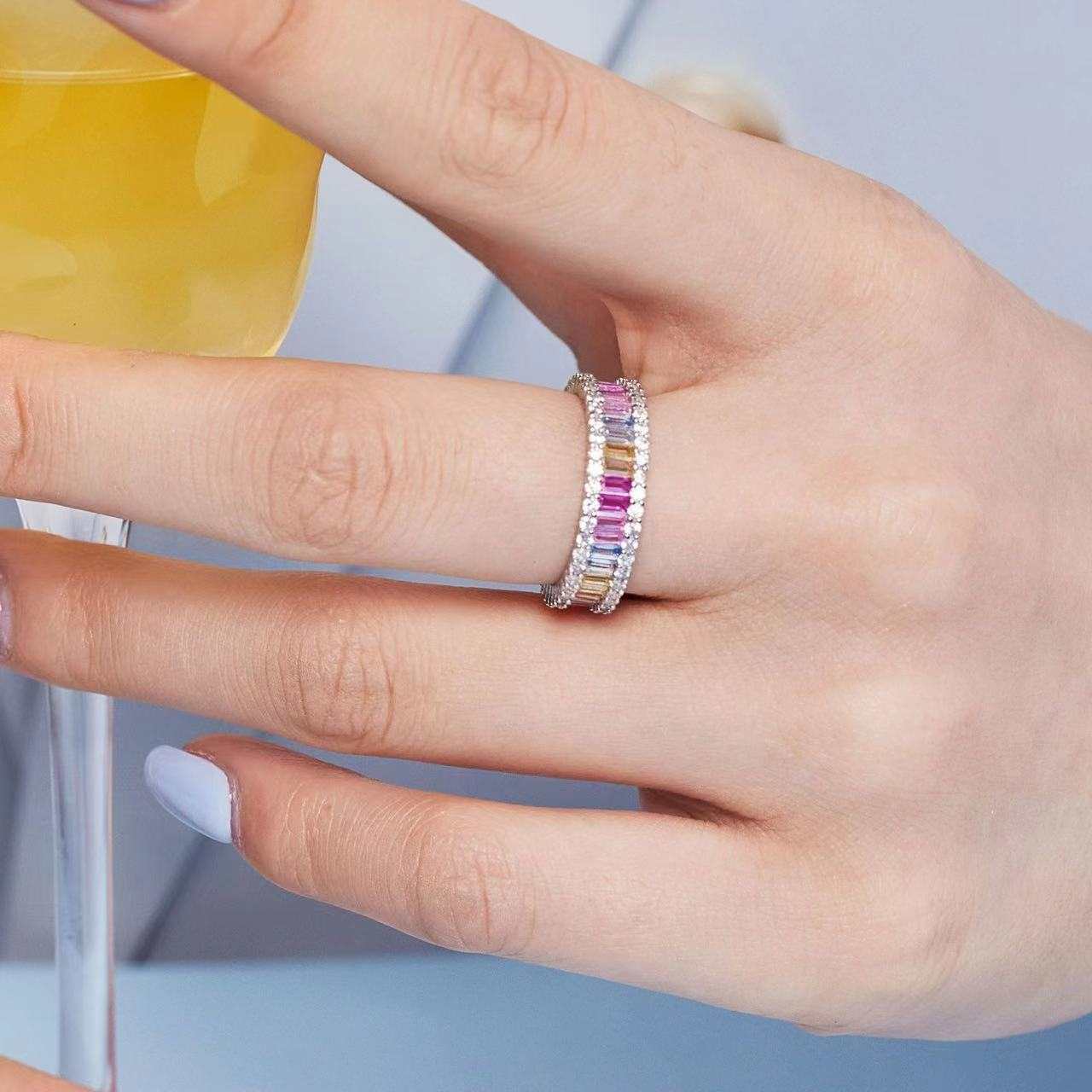 Amelia Band Sterling Silver Ring