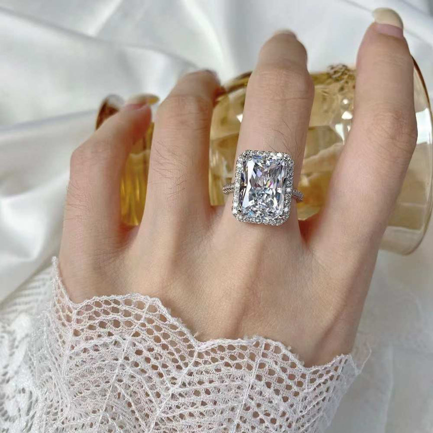 Bague en argent sterling 10 carats galaxie