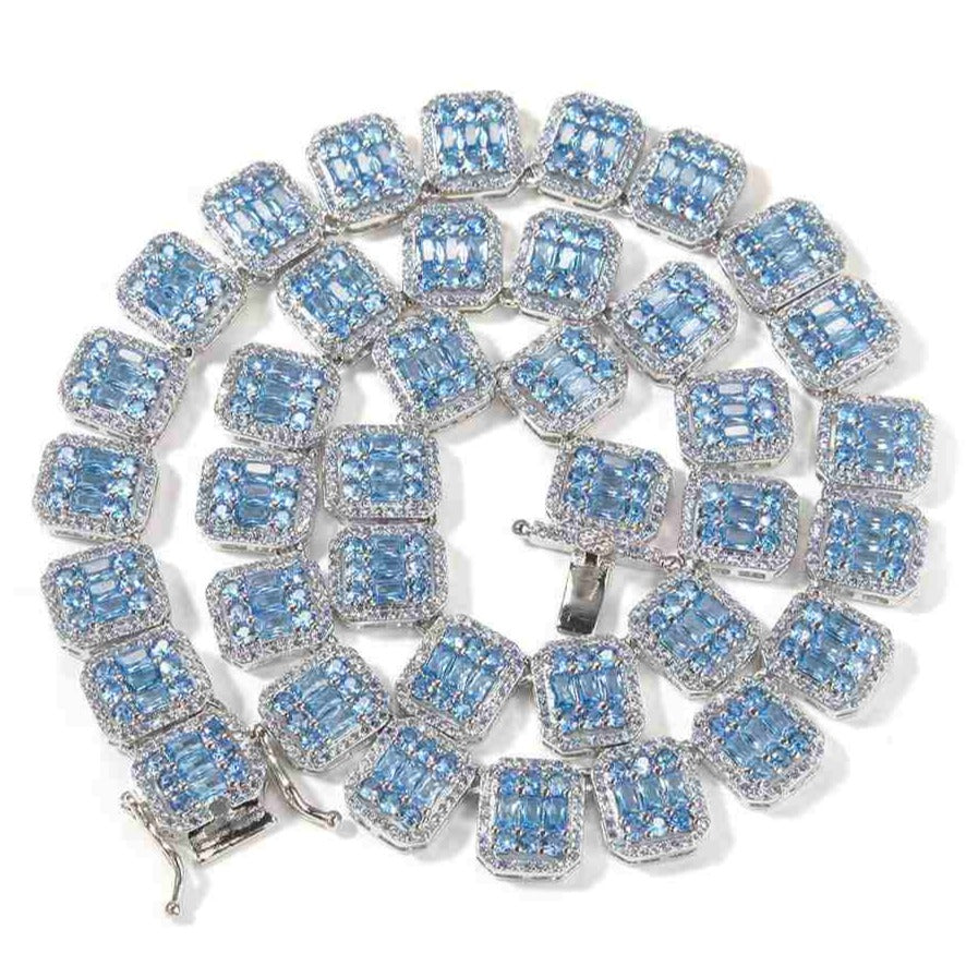 Collier Baguette Zircon Sucre 13MM