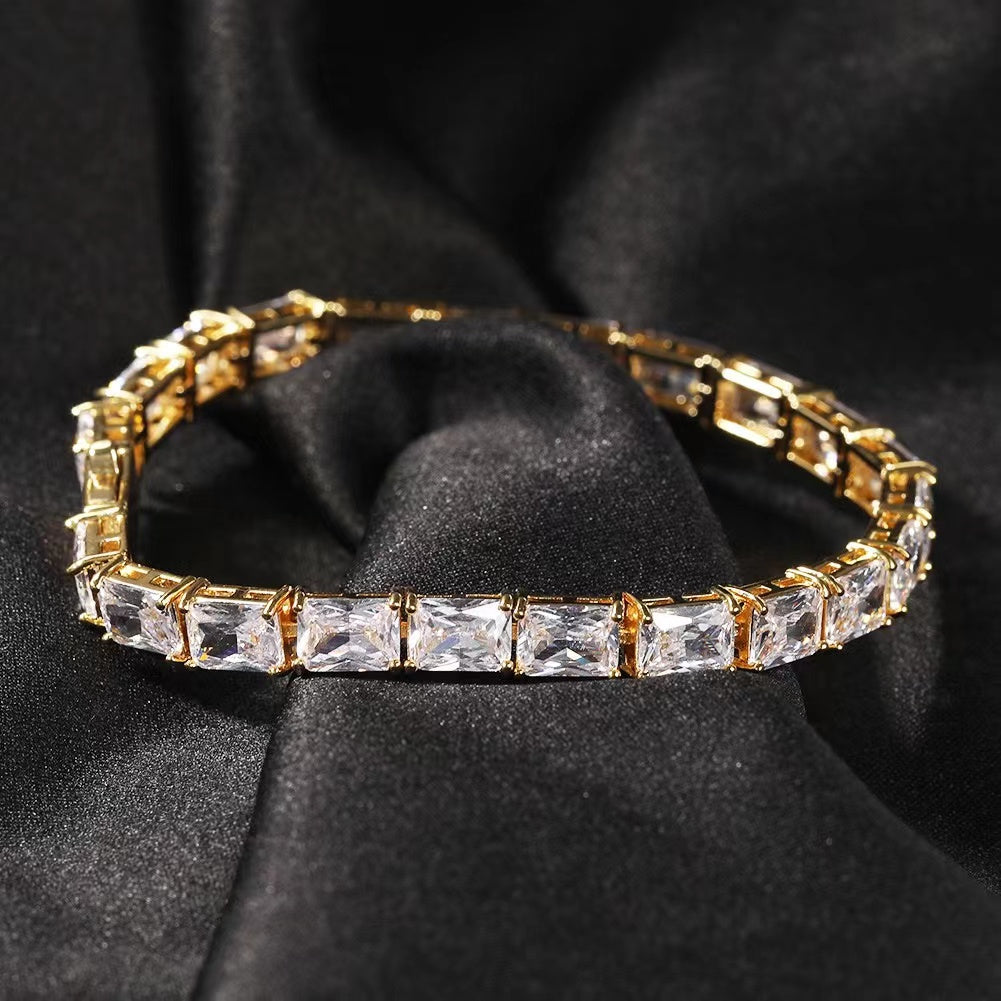 Bracelet Zircon Taille Émeraude