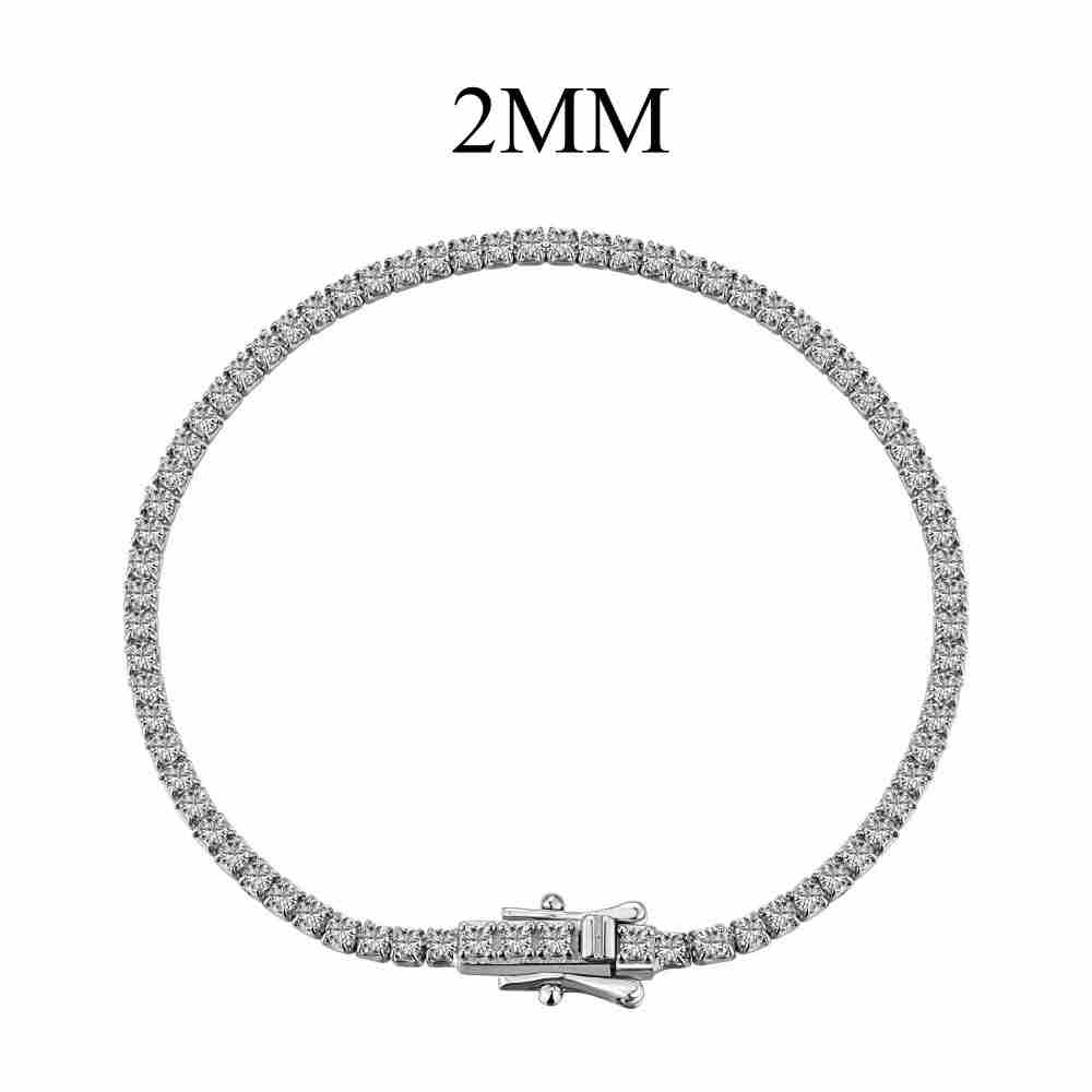 Bracelet de tennis en argent sterling Modern City