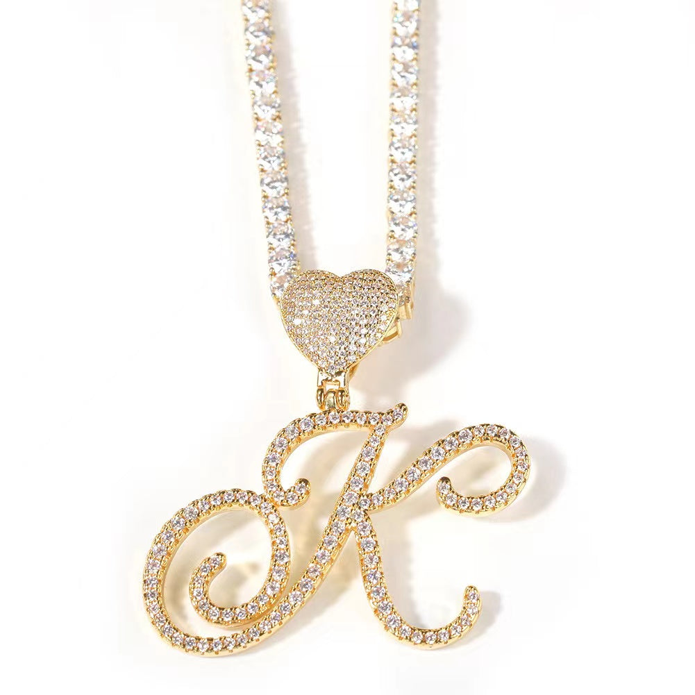 Collier initial sur mesure