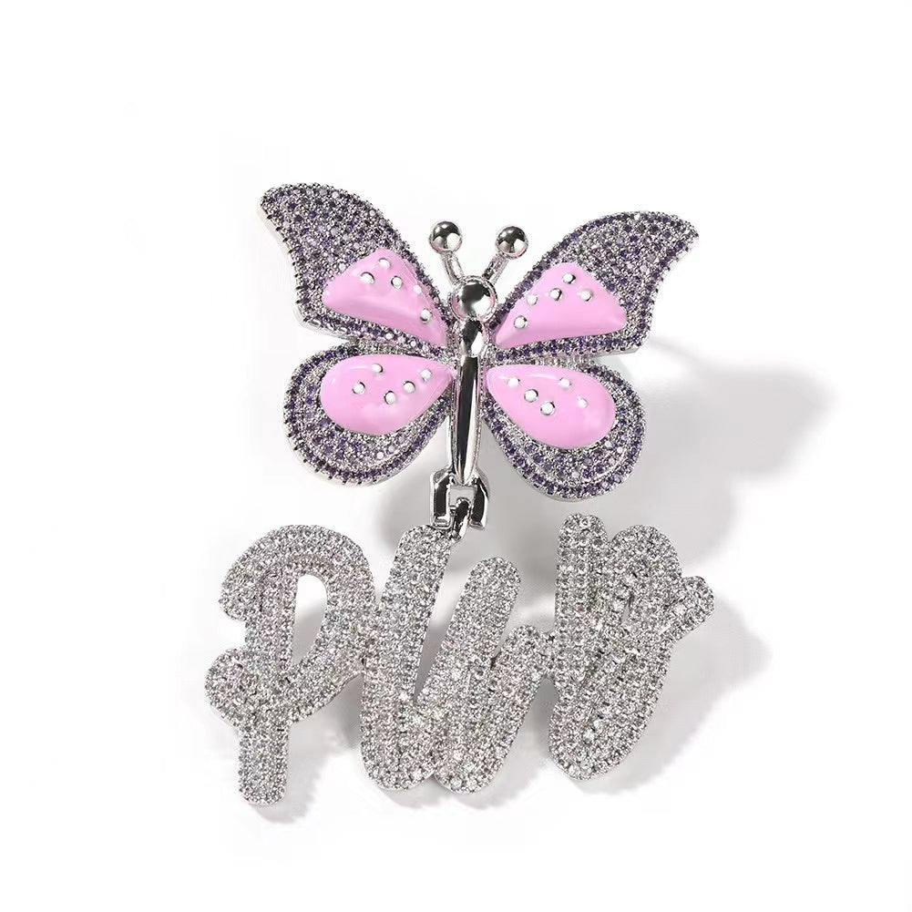 Collier Prénom Personnalisé Papillon