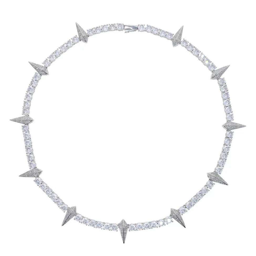 Collier Chaîne Tennis Zircon Panthère Noire