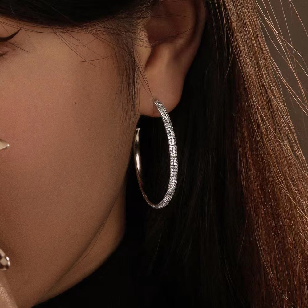 Glory Sterling Silver Earrings Hoops