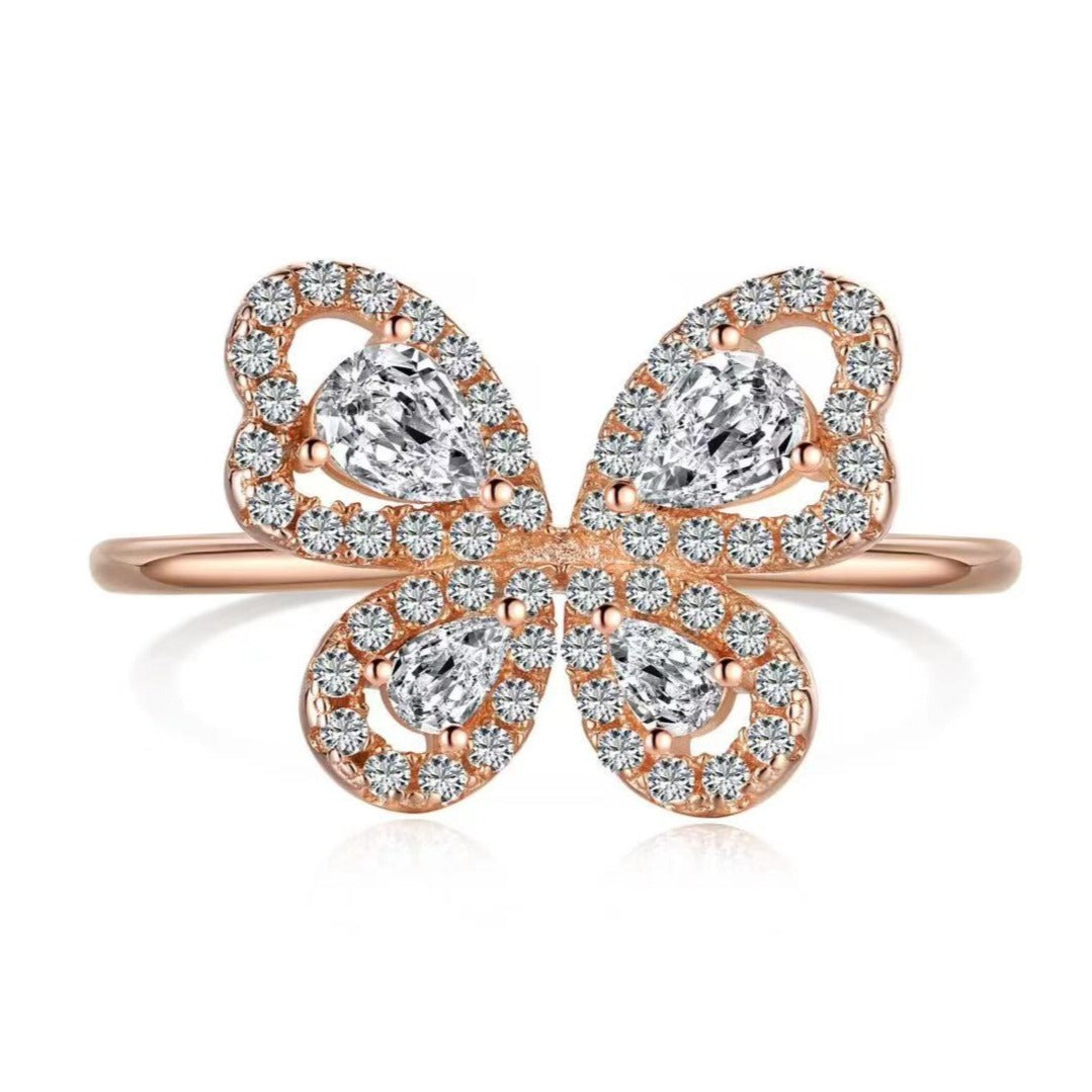 Bague en argent sterling à reflets d'arc