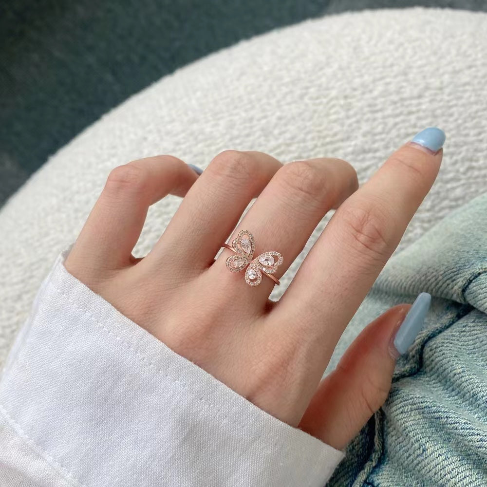 Bague en argent sterling à reflets d'arc