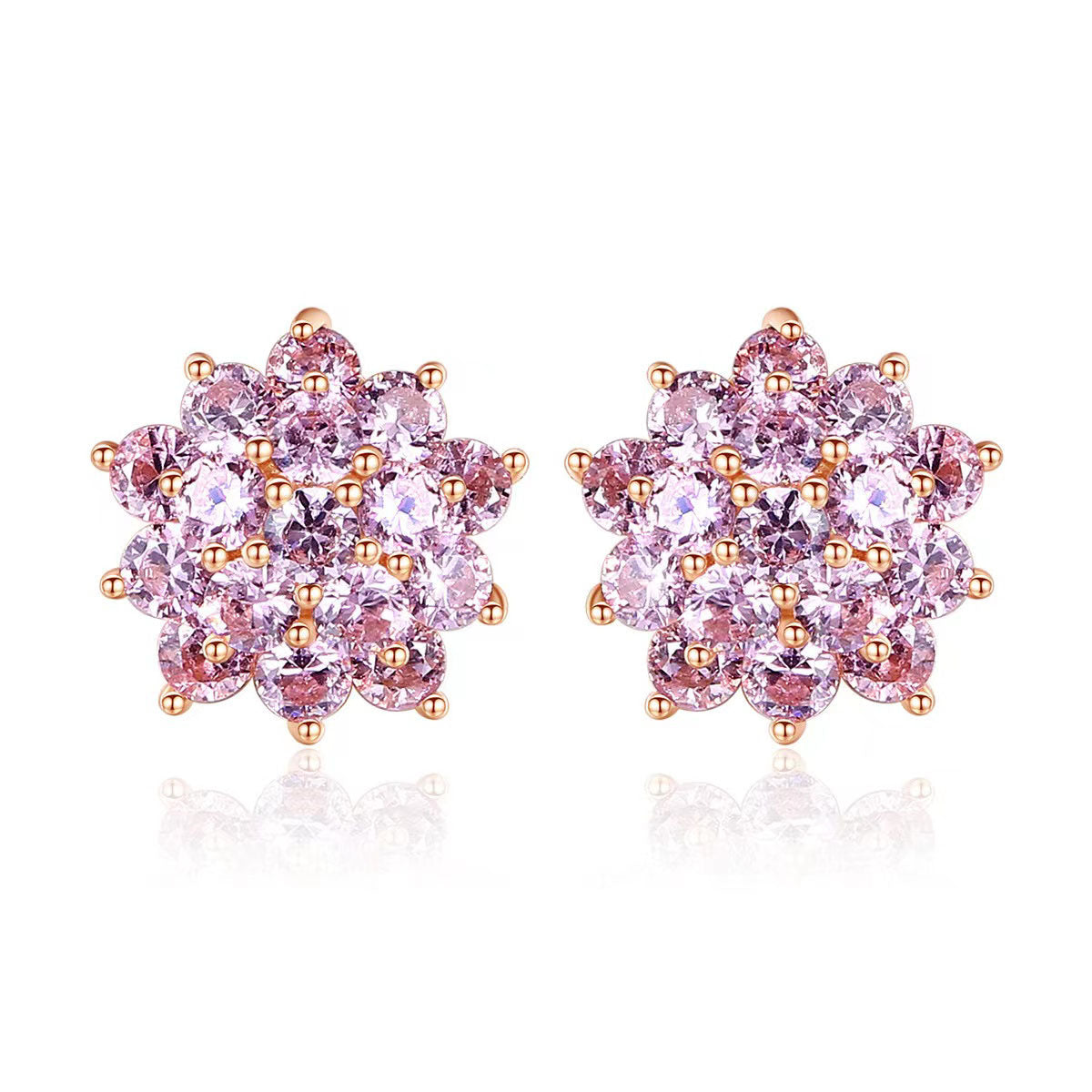 Boucles d'Oreilles Coeur Zircon