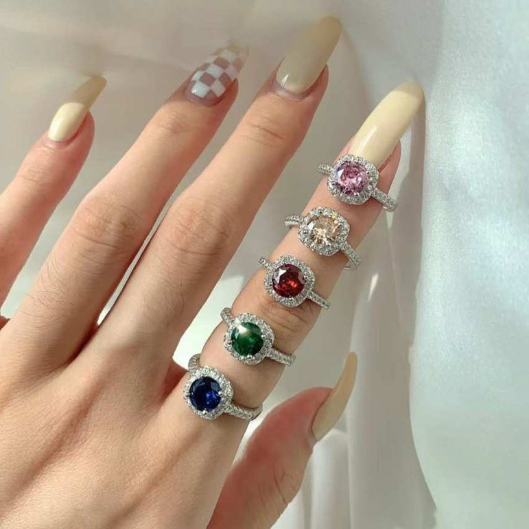 Bague en argent sterling éblouissante