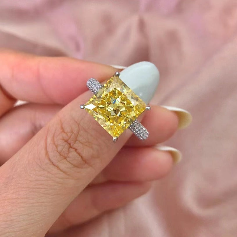 Bague en argent sterling lune de miel