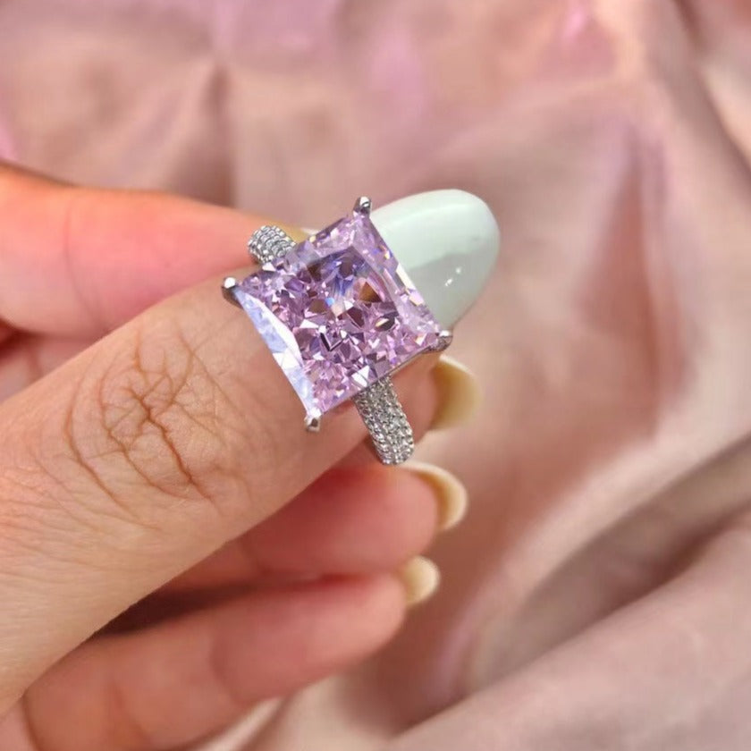 Bague en argent sterling lune de miel