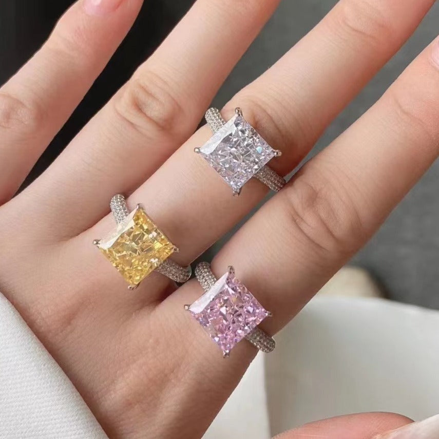 Bague en argent sterling lune de miel