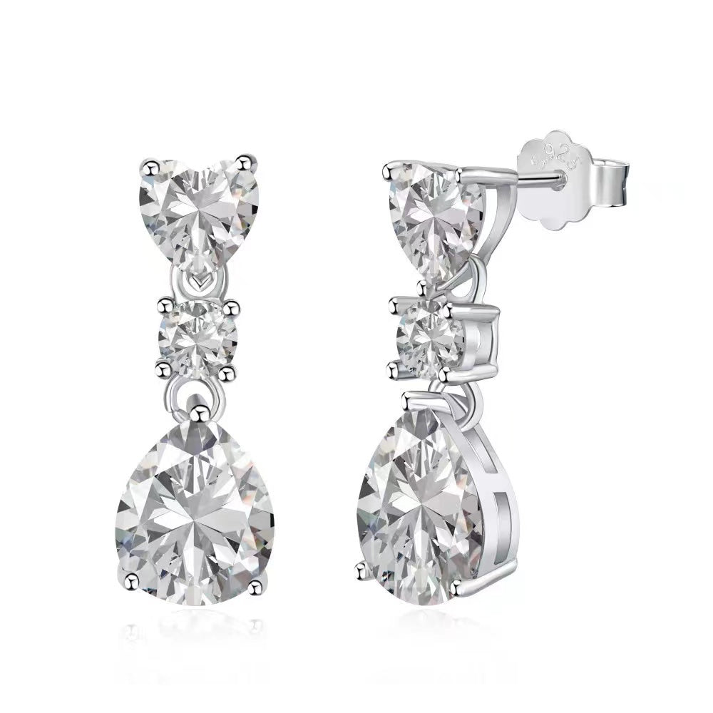 Magnifiques boucles d'oreilles en argent sterling