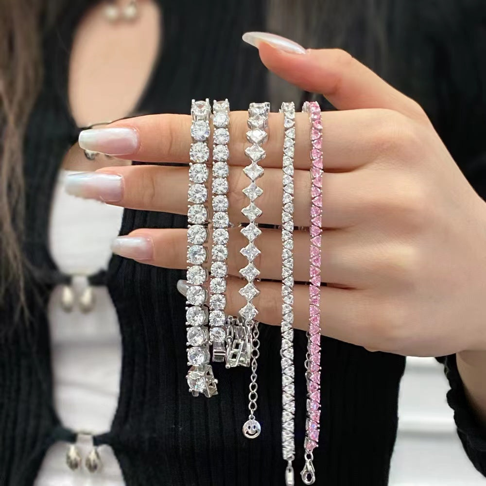 Bracelet tennis Endless Love en argent sterling