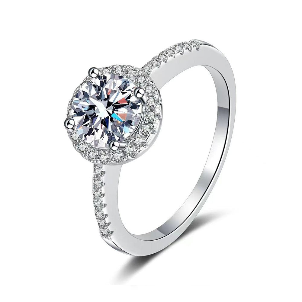 Bague en argent sterling miel