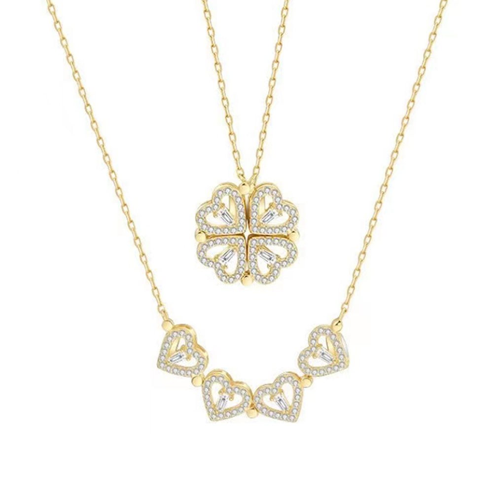 Collier en argent sterling avec nœud scintillant