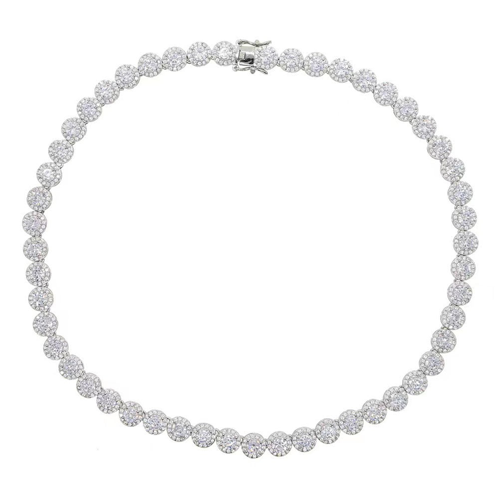 Collier tennis taille émeraude