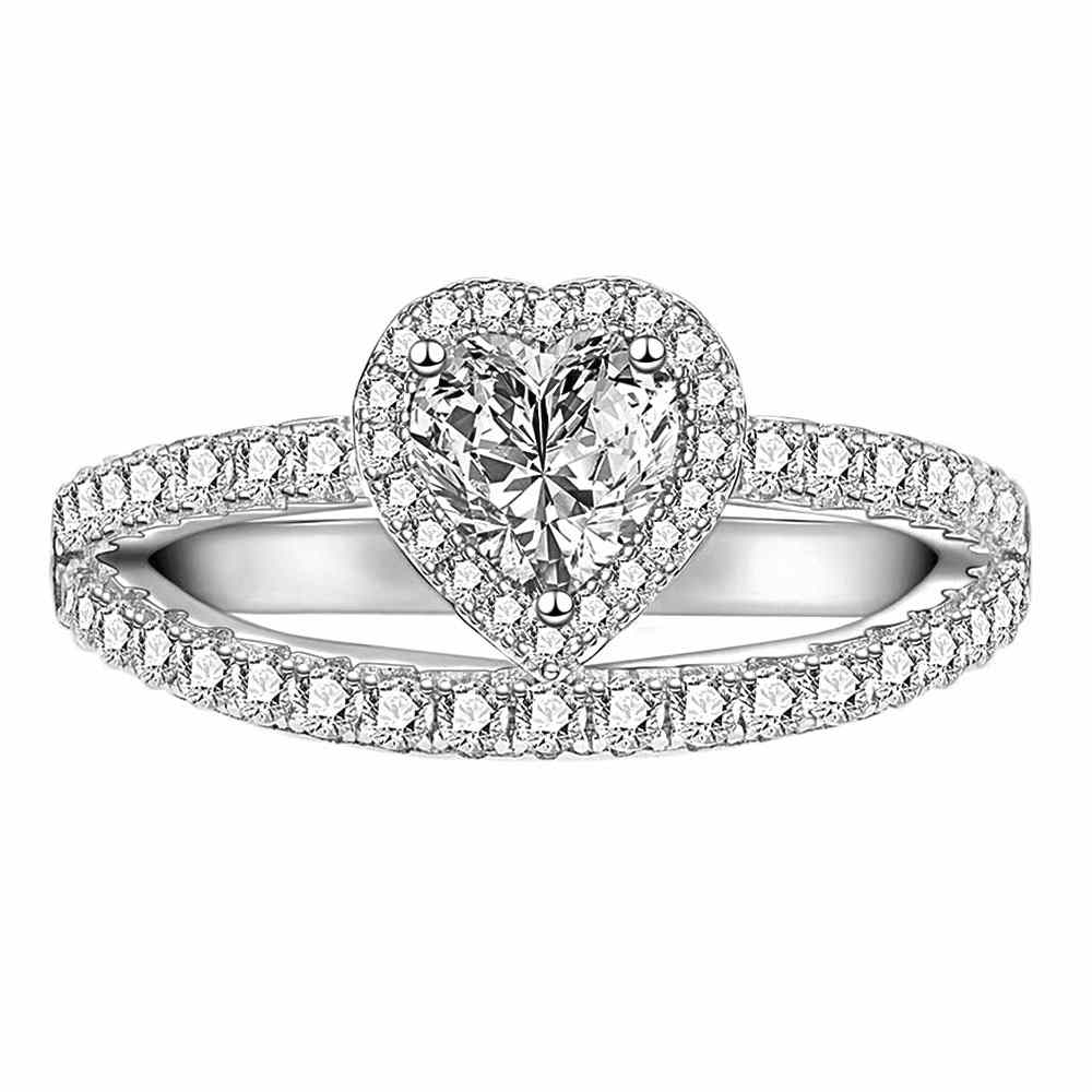 Hola Heart Sterling Silver Ring