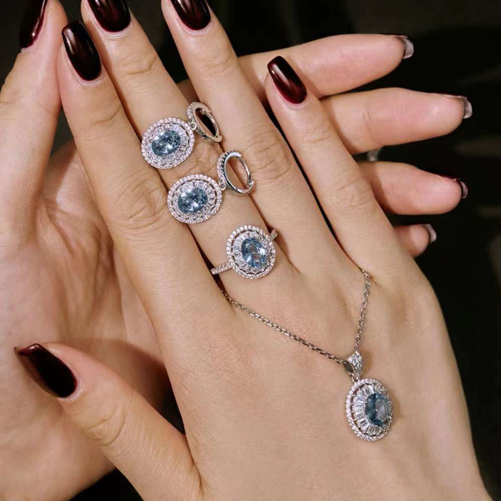 Mermaid Sterling Silver Jewelry Set+Gift Box