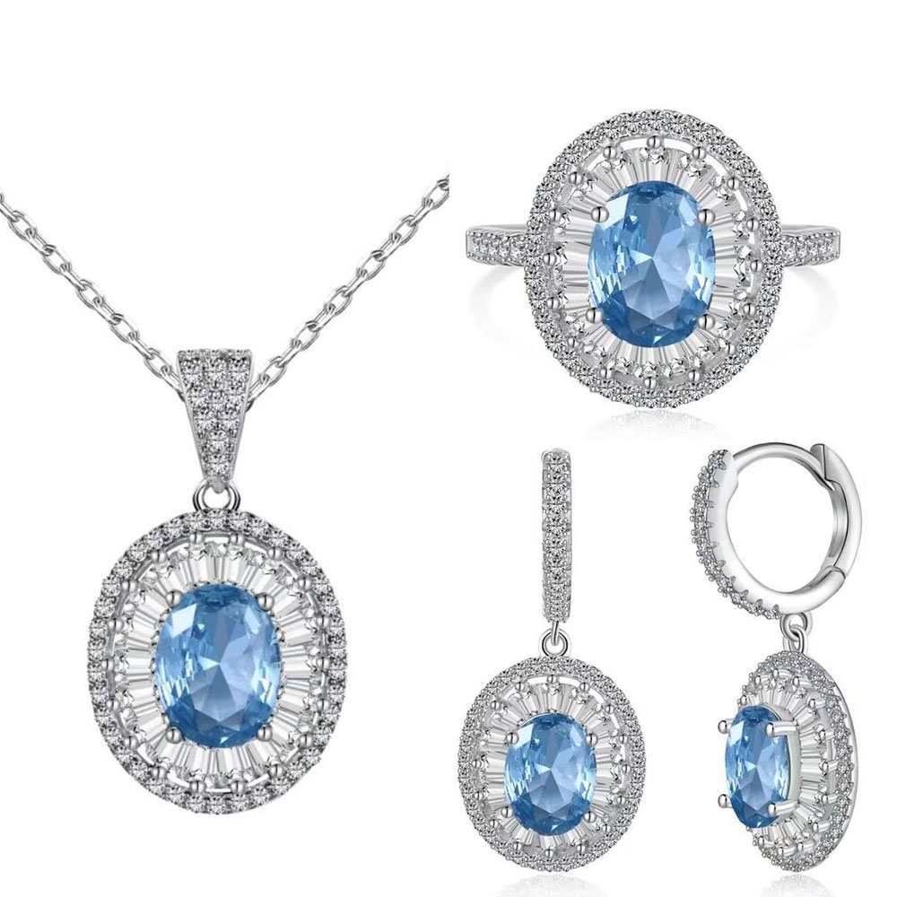 Mermaid Sterling Silver Jewelry Set+Gift Box