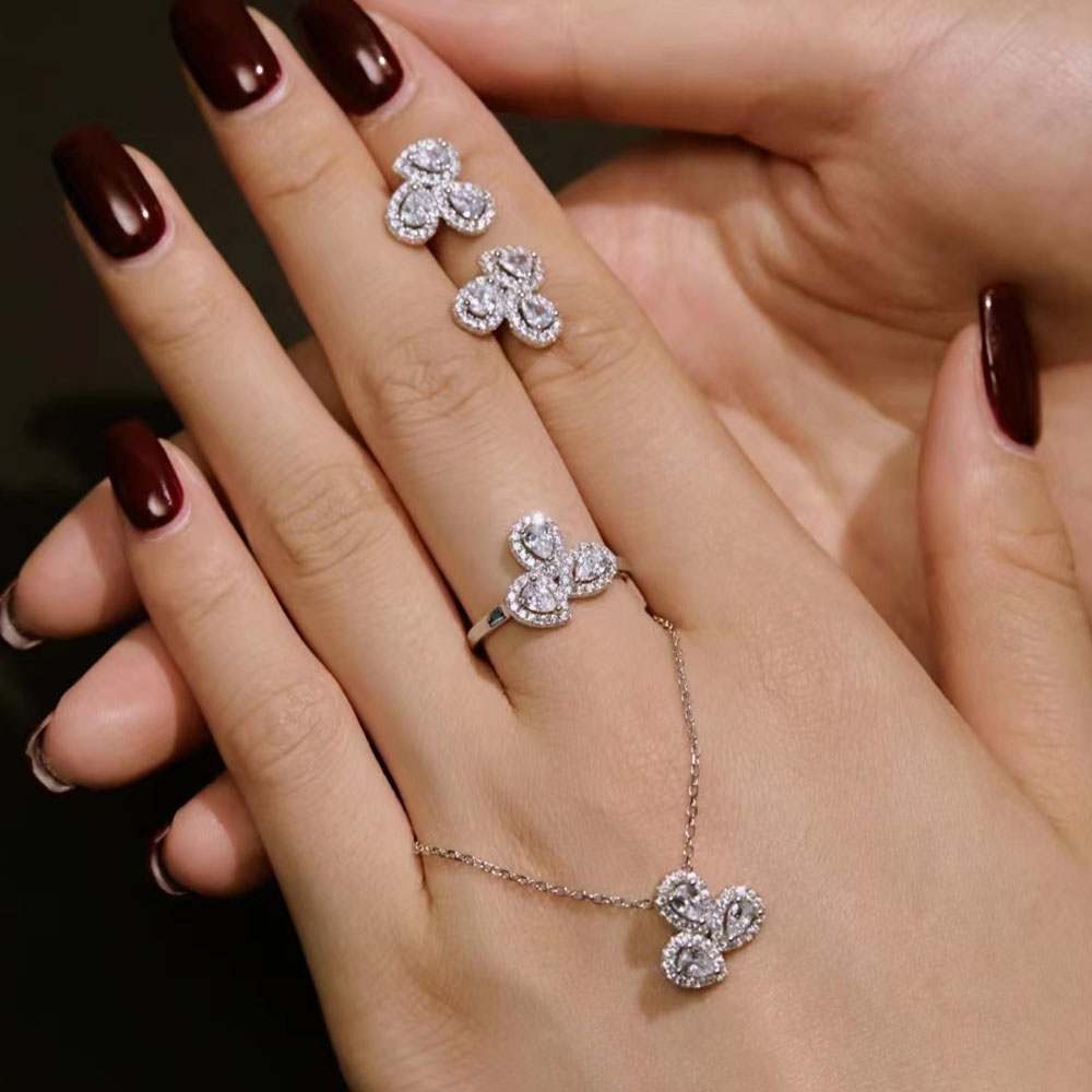 Adele Sterling Silver Jewelry Set+Gift Box