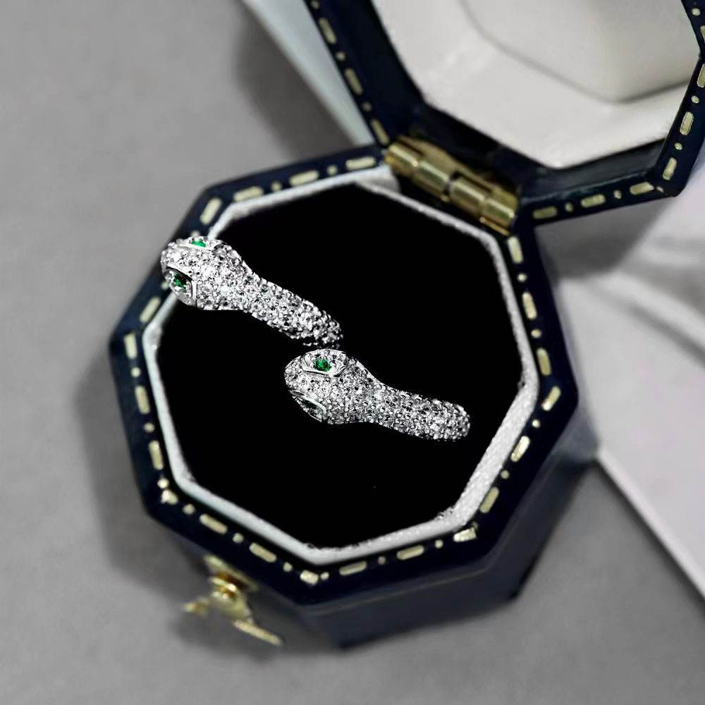 Boucles d'Oreilles Créoles Clip Zircon Argent Massif