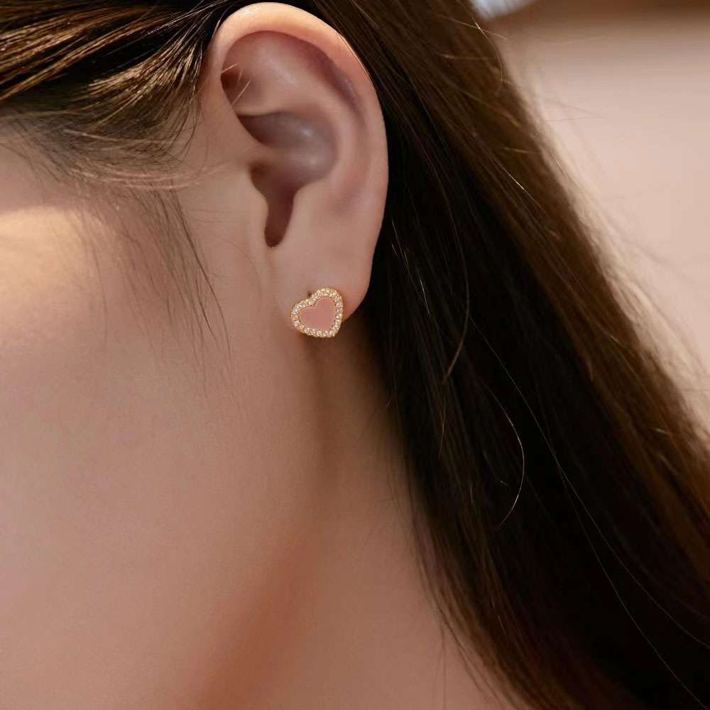 Sweet Heart Sterling Silver Jewelry Set+Gift Box