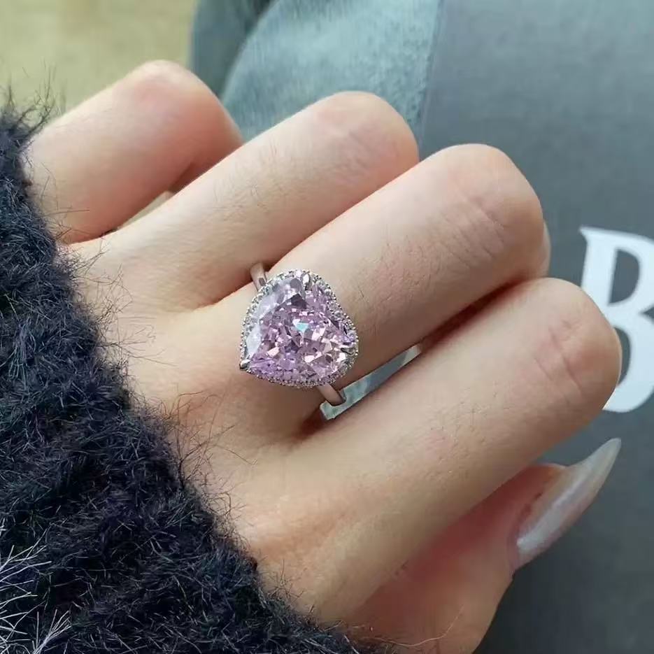 Bague en argent sterling Amour sans fin