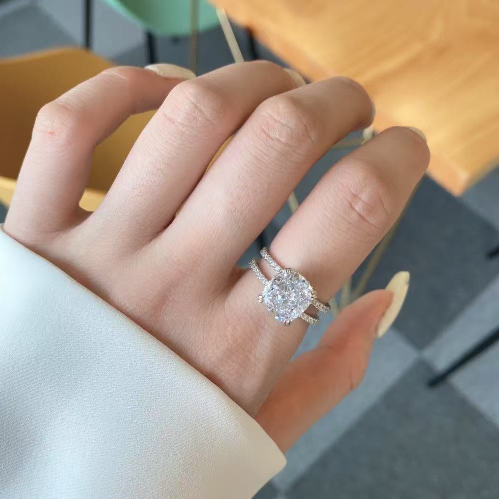 Bague en argent sterling 5 carats Mon destin