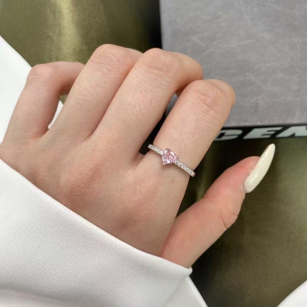 Bague premier amour en argent sterling