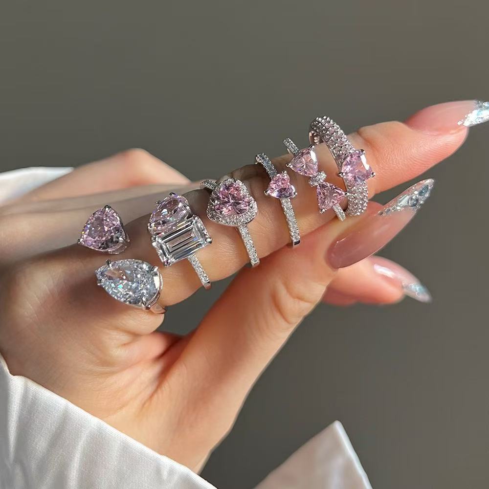 Bague premier amour en argent sterling