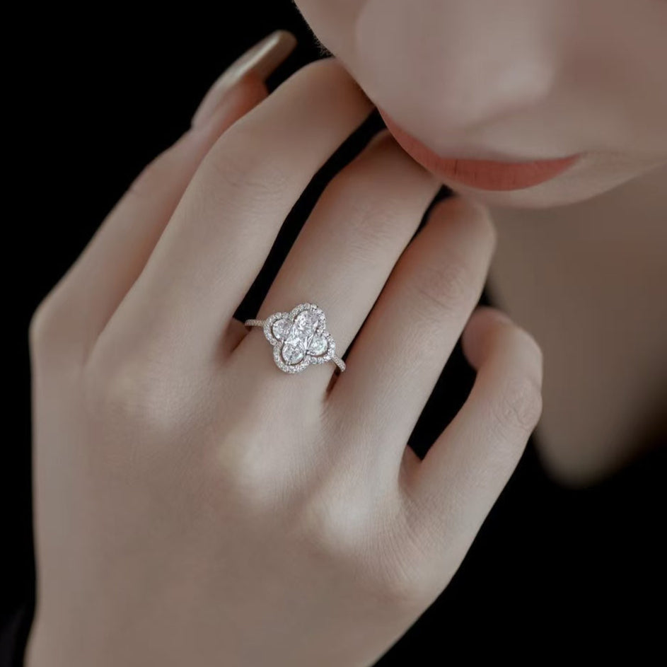 Bague en argent sterling éblouissante Argent