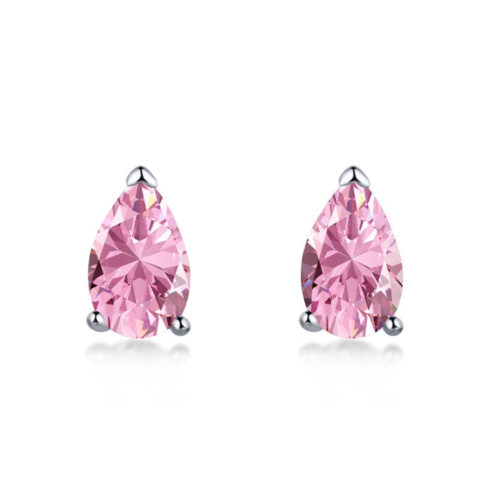 Boucles d'Oreilles Poire Zircon