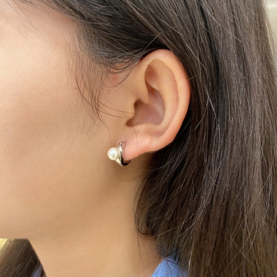 Boucles d'oreilles élégantes en perles