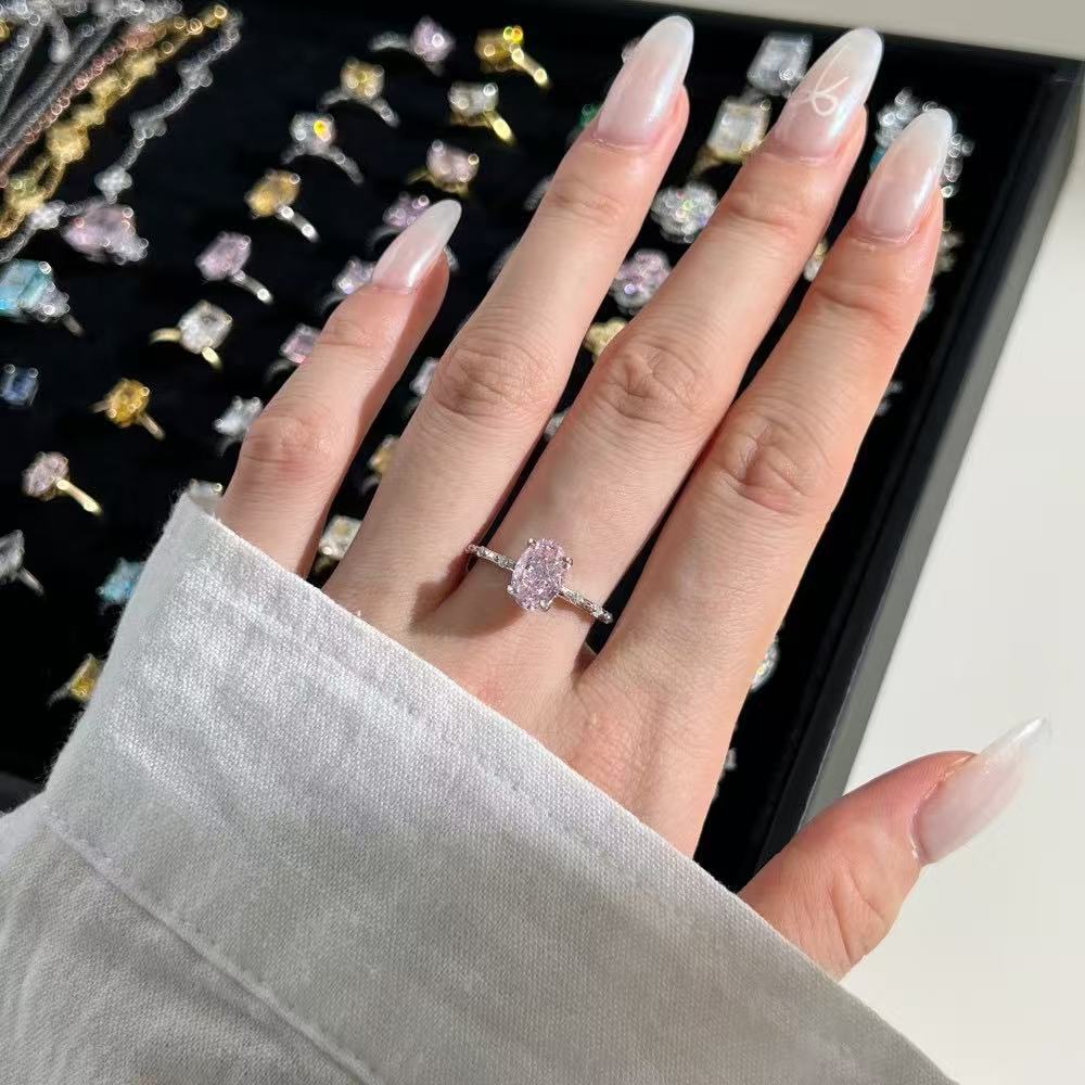 Precious love Bague Argent Massif Ovale