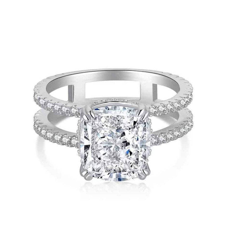 Bague en argent sterling 5 carats Mon destin