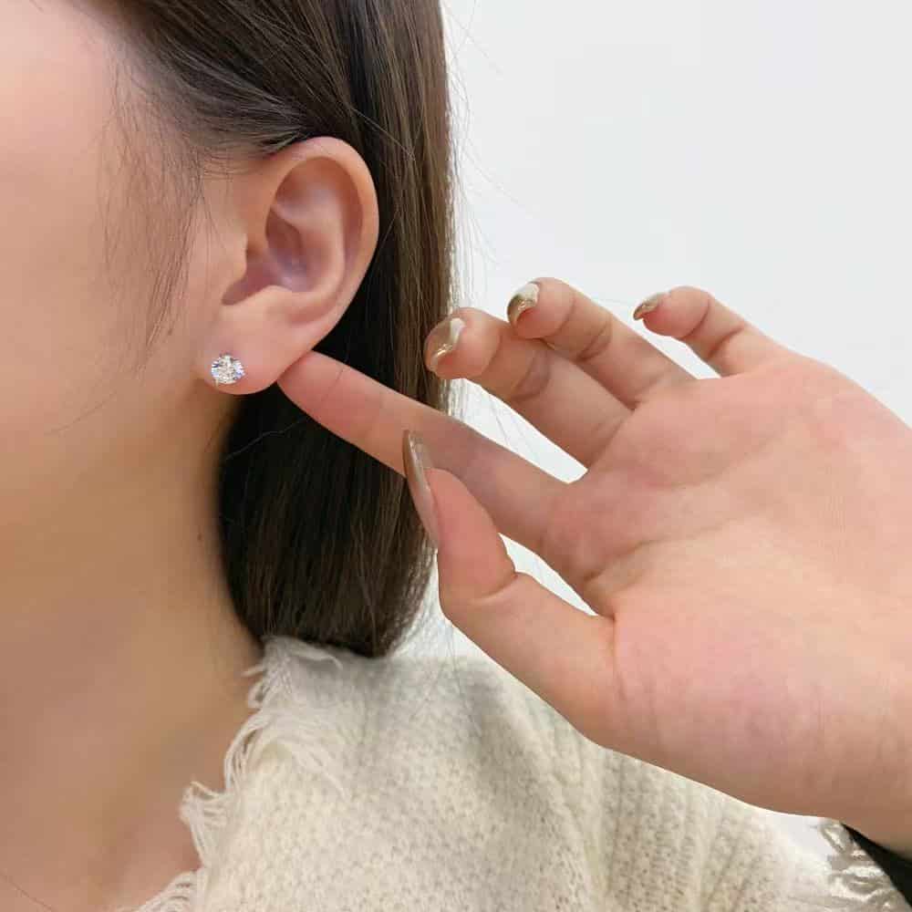 Boucles d'Oreilles Poire Zircon