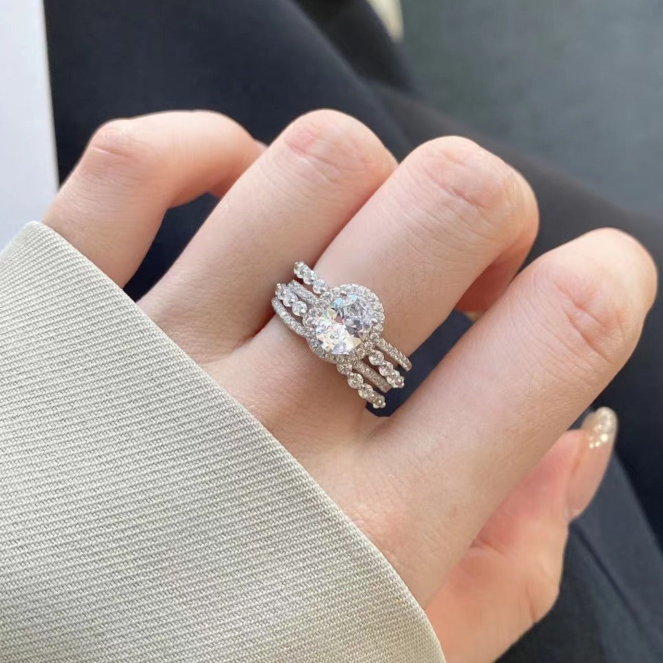 Bague en argent sterling True Love