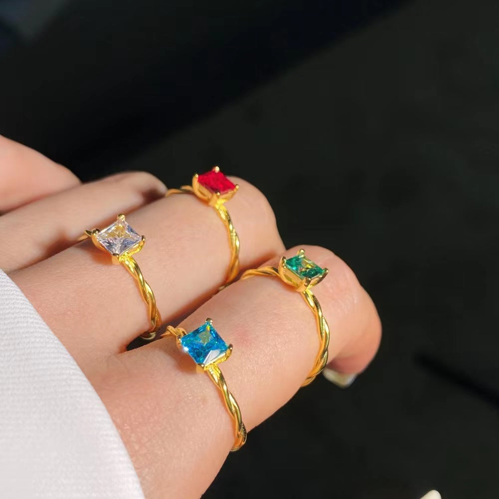 Bague en argent sterling jamais démodée