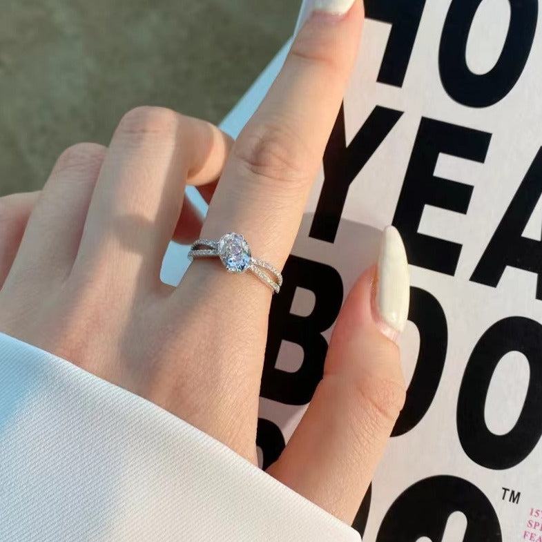 À vos côtés Bague en argent sterling