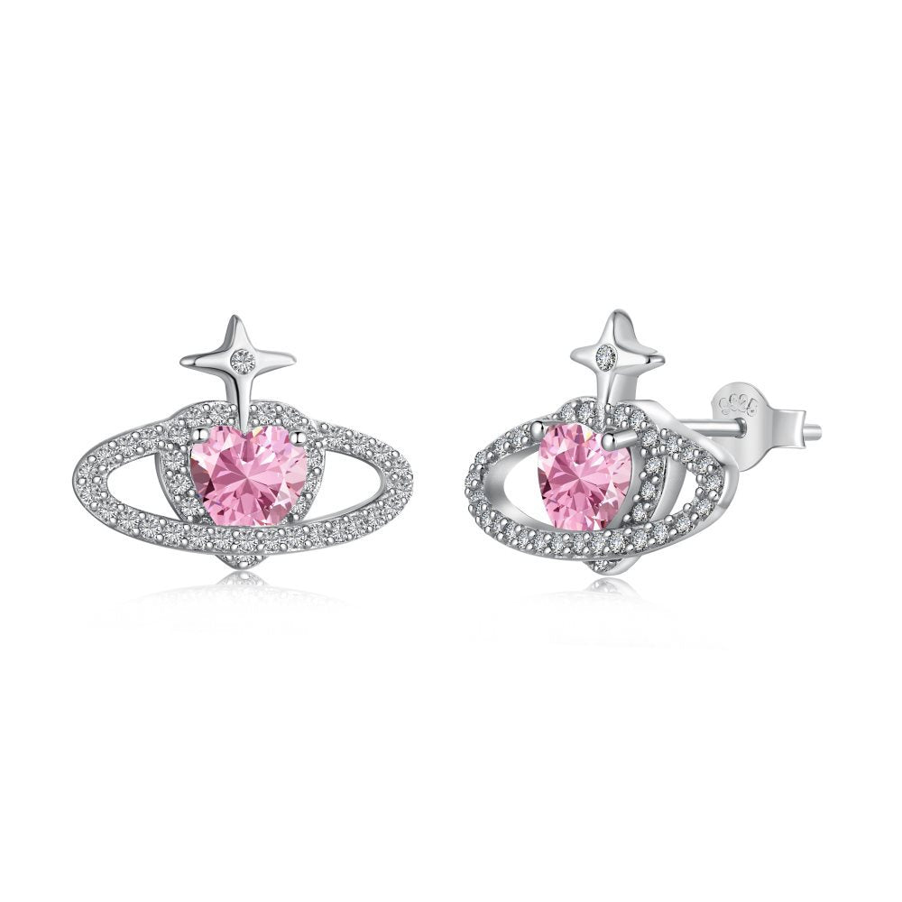 Boucles d'oreilles en argent sterling Lucky Star S925