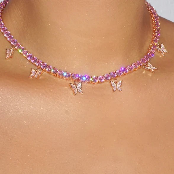 Collier Tennis Butterfly Galore 5MM