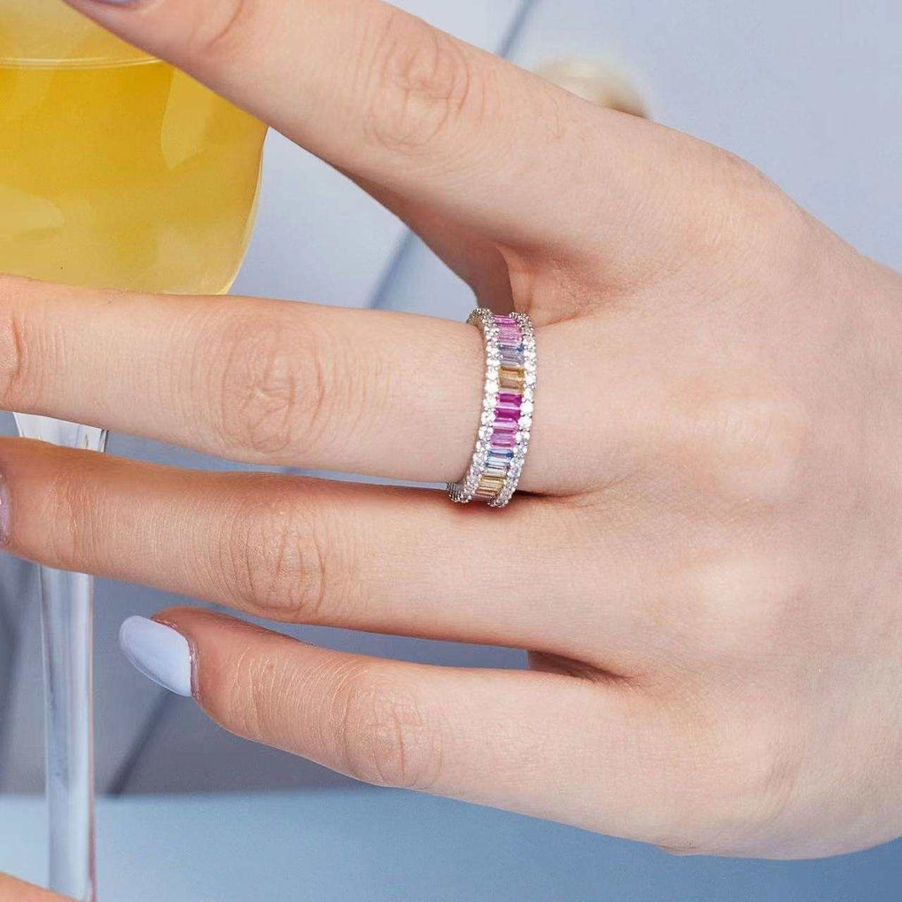 Amelia Band Sterling Silver Ring