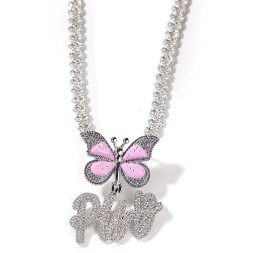 Collier Prénom Personnalisé Papillon