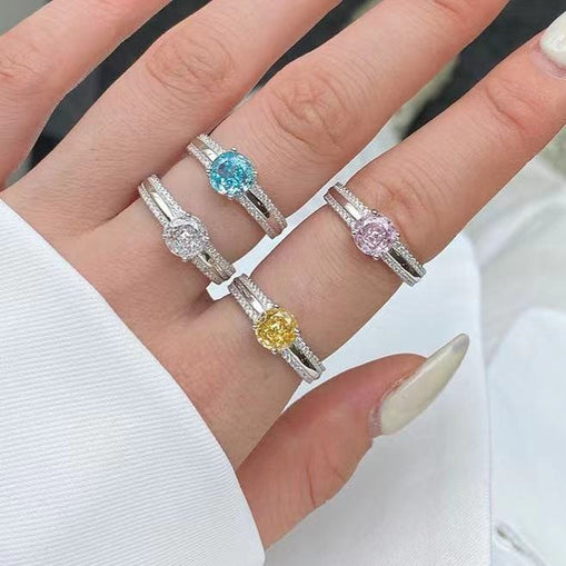 Anillo de plata esterlina de amor puro