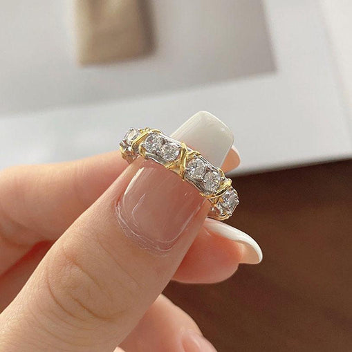 Banda de anillo de plata esterlina atemporal