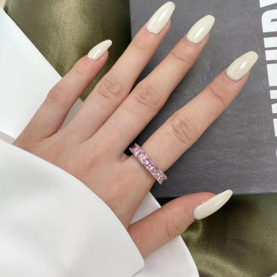 Bague en argent sterling avec bande Mia