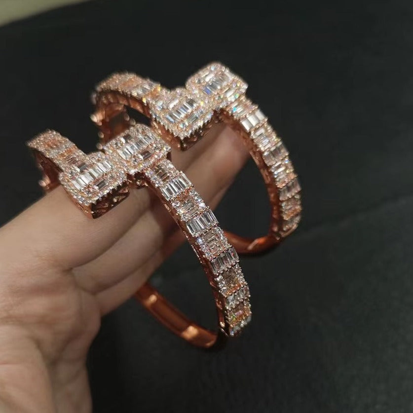 Bracelet manchette baguette