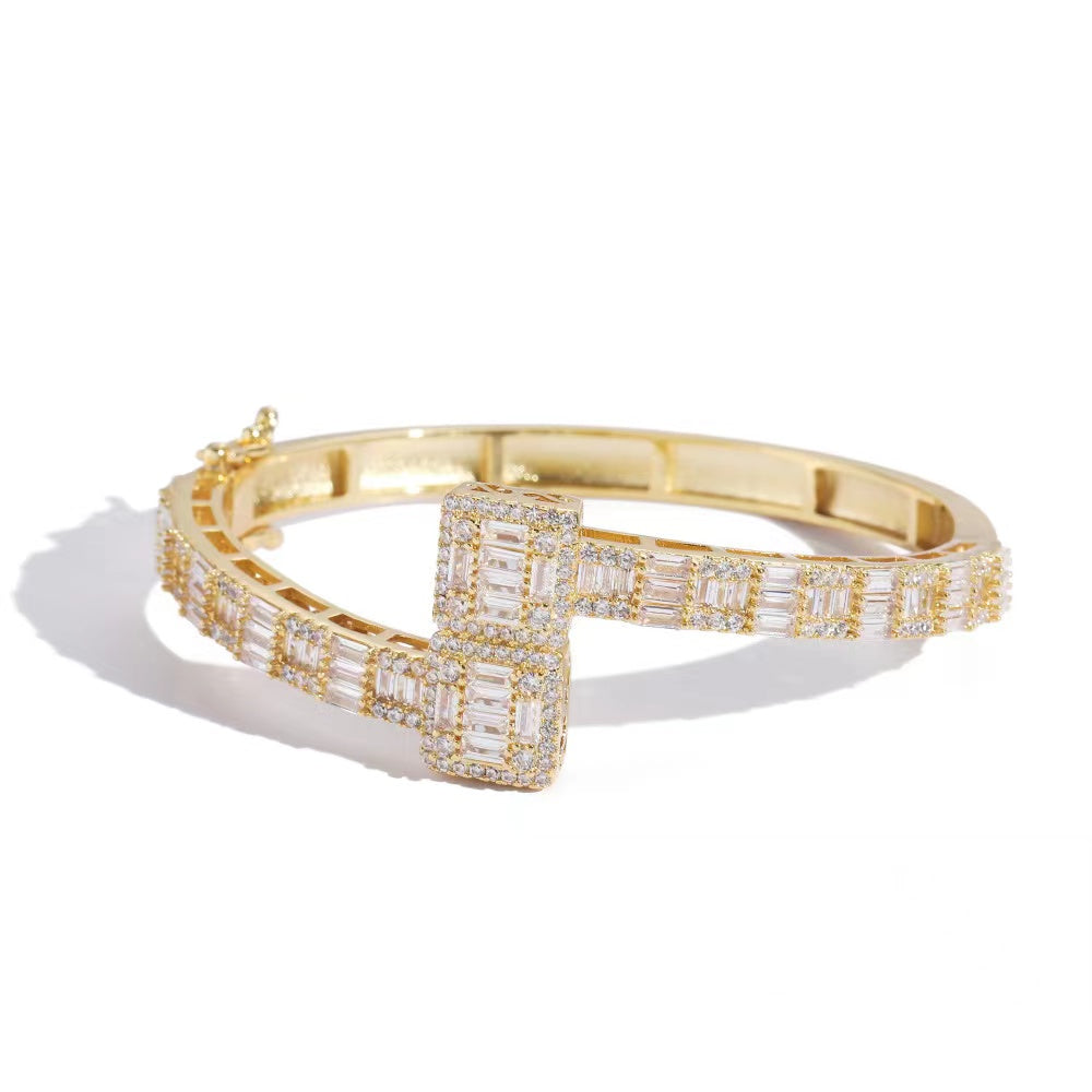 Bracelet manchette baguette