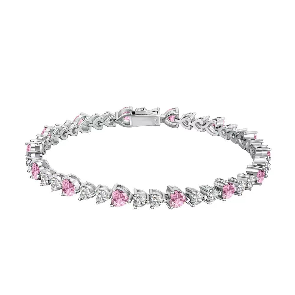 Pulsera Love Me Tennis Plata 925 4mm